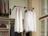 Pull down wardrobe rod