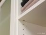 Notched closet shelf